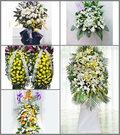 云南普洱孟连县富岩乡白事花篮预定